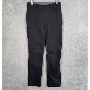 Eddie Bauer Tech Pants Men's Size 32 x 34 Black Straight Leg Cargo Outdoors